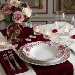 Set piatti Secret Garden da 18 pezzi in porcellana