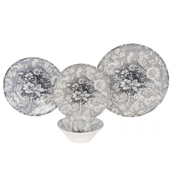 Set 24 piatti Stone Flower
