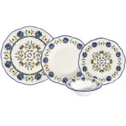 Set 24 piatti Tuscan bloom