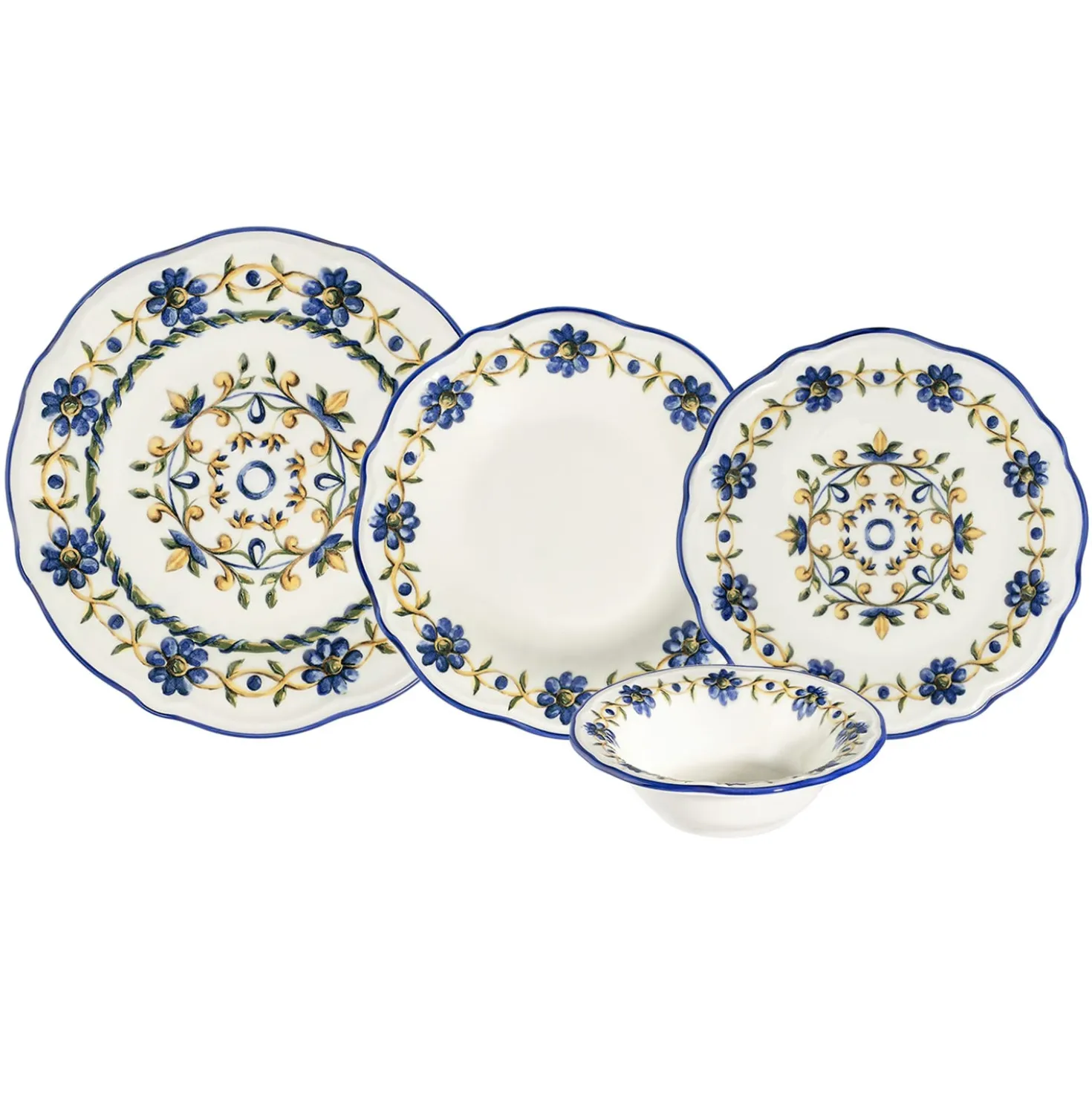 Set 24 piatti Tuscan bloom
