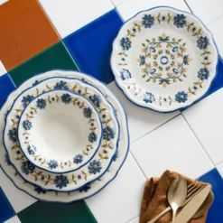 Set 24 piatti Tuscan bloom