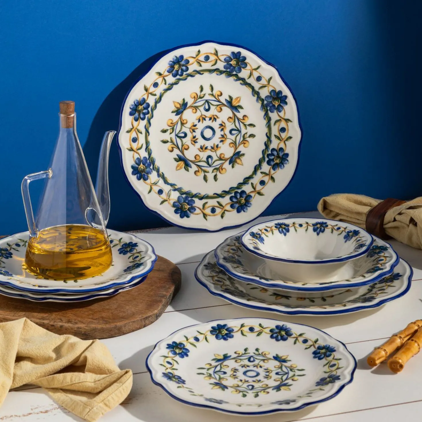 Set 24 piatti Tuscan bloom