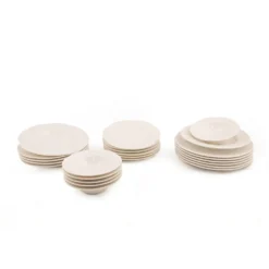Set 24 piatti white flower