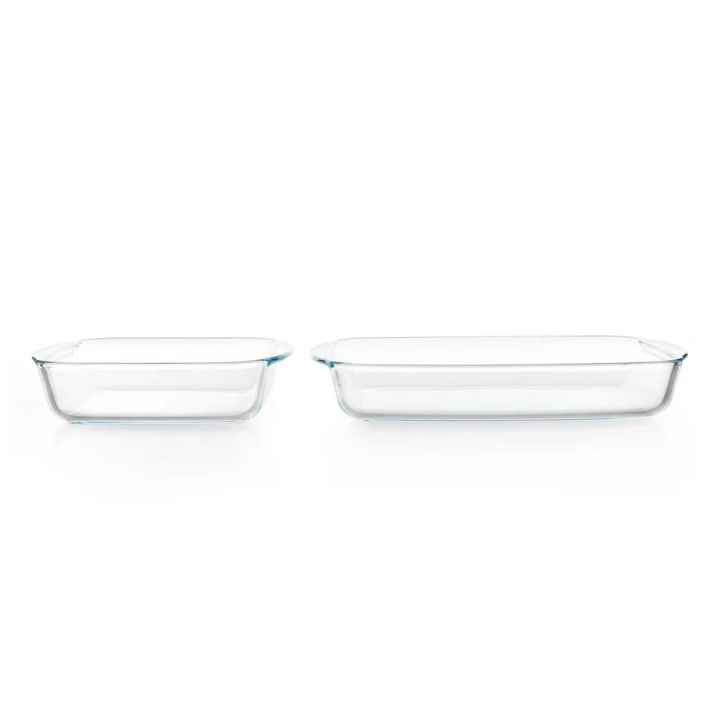 Set 2 pirofile in vetro 33x19 cm e 26x14 cm Pasabahce