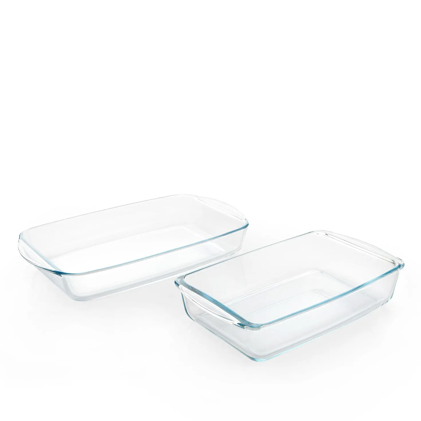 Set 2 pirofile in vetro 33x19 cm e 26x14 cm Pasabahce