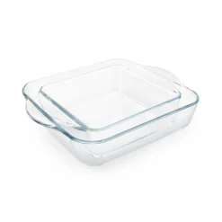 Set 2 pirofile in vetro 25x22 cm e 21x16 cm Pasabahce