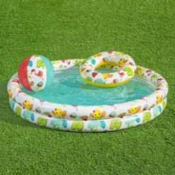 Set piscina gonfiabile, salvagente e pallone per bambini Bestway