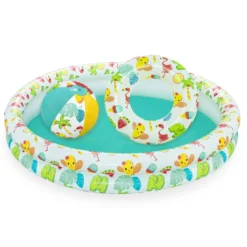 Set piscina gonfiabile, salvagente e pallone per bambini Bestway