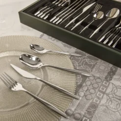 Set posate Gamma da 24 pezzi, in acciaio inox