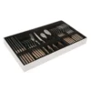 Set 24 posate Lucille in acciaio inox manico marrone