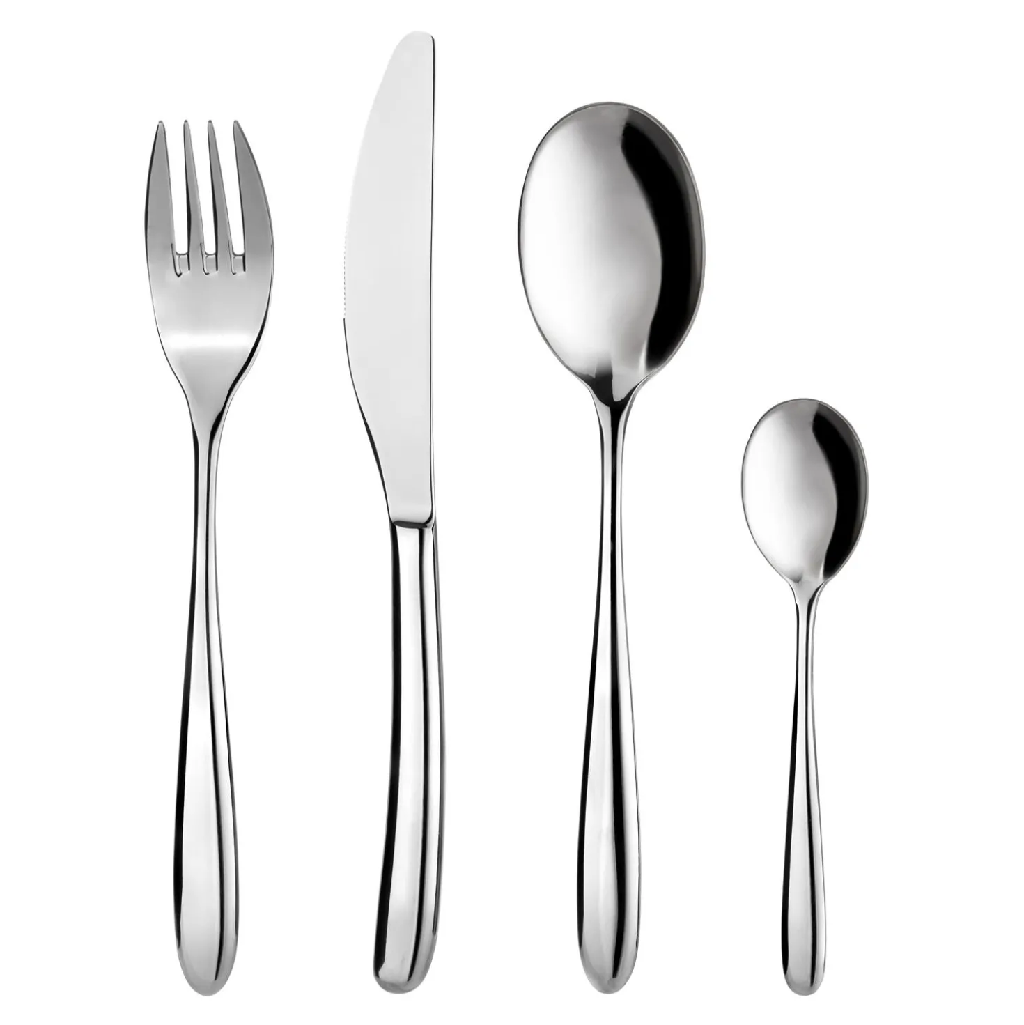 Set posate Omega da 24 pezzi, in acciaio inox