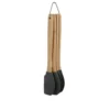 Set 4 spatole da cucina silicone con manco legno Baker's Secret