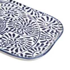 Set sushi 3 pezzi piattino rettangolare 23 cm blu Sushiko