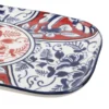 Set sushi 3 pezzi piattino rettangolare 23 cm rosso blu Sushiko