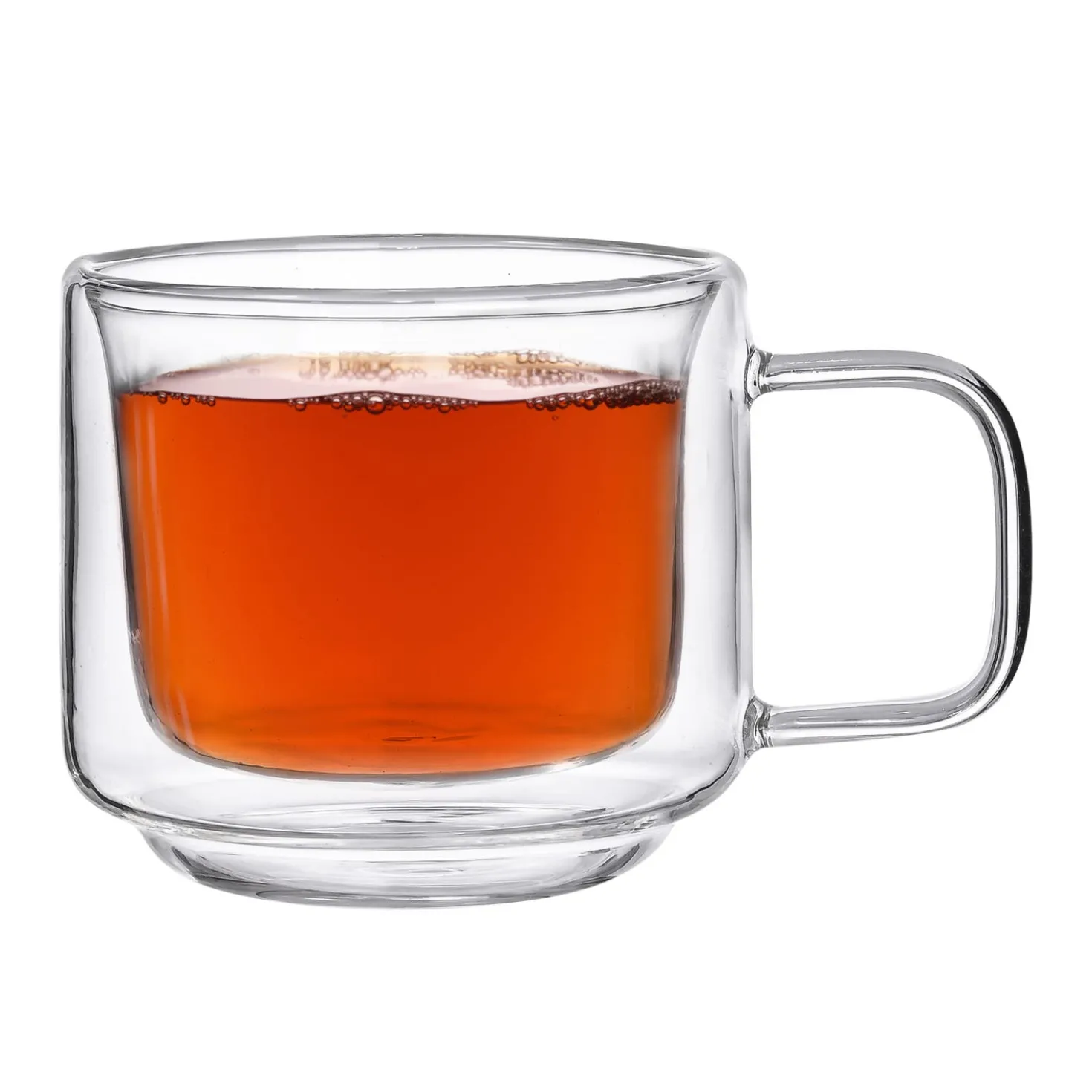 Set 2 tazze tè 200 ml in vetro borosilicato