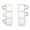Set 6 tazzine caffè in vetro Frosty Lumina