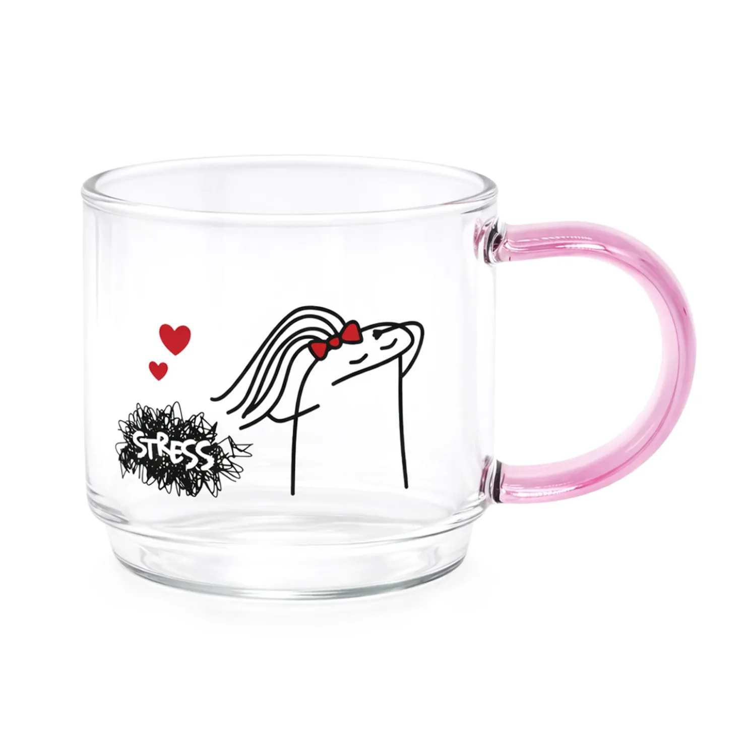 Set 4 tazzine 100 ml in vetro Comic