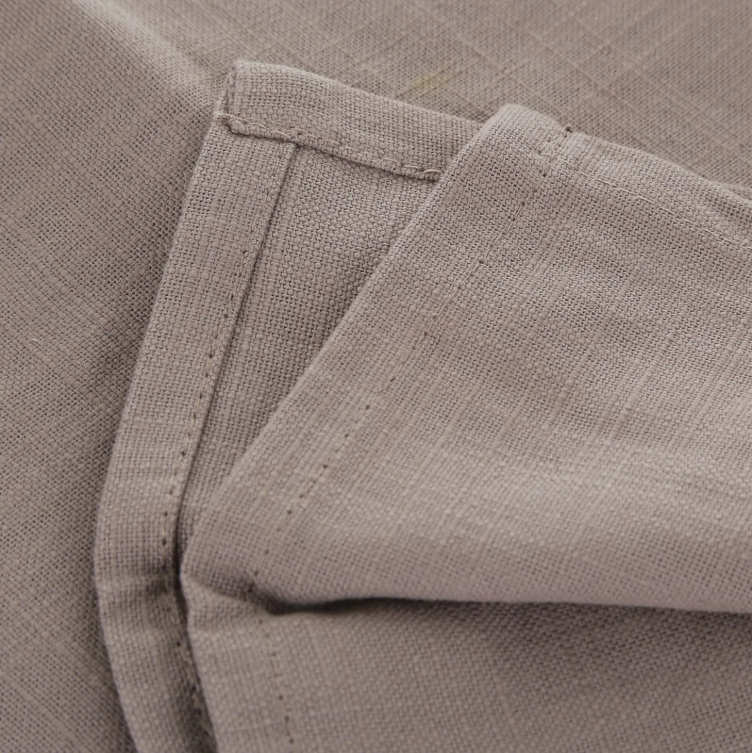 Set 2 tovaglioli cotone tortora 42x42 cm Slub