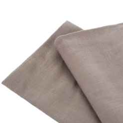 Set 2 tovaglioli cotone tortora 42x42 cm Slub