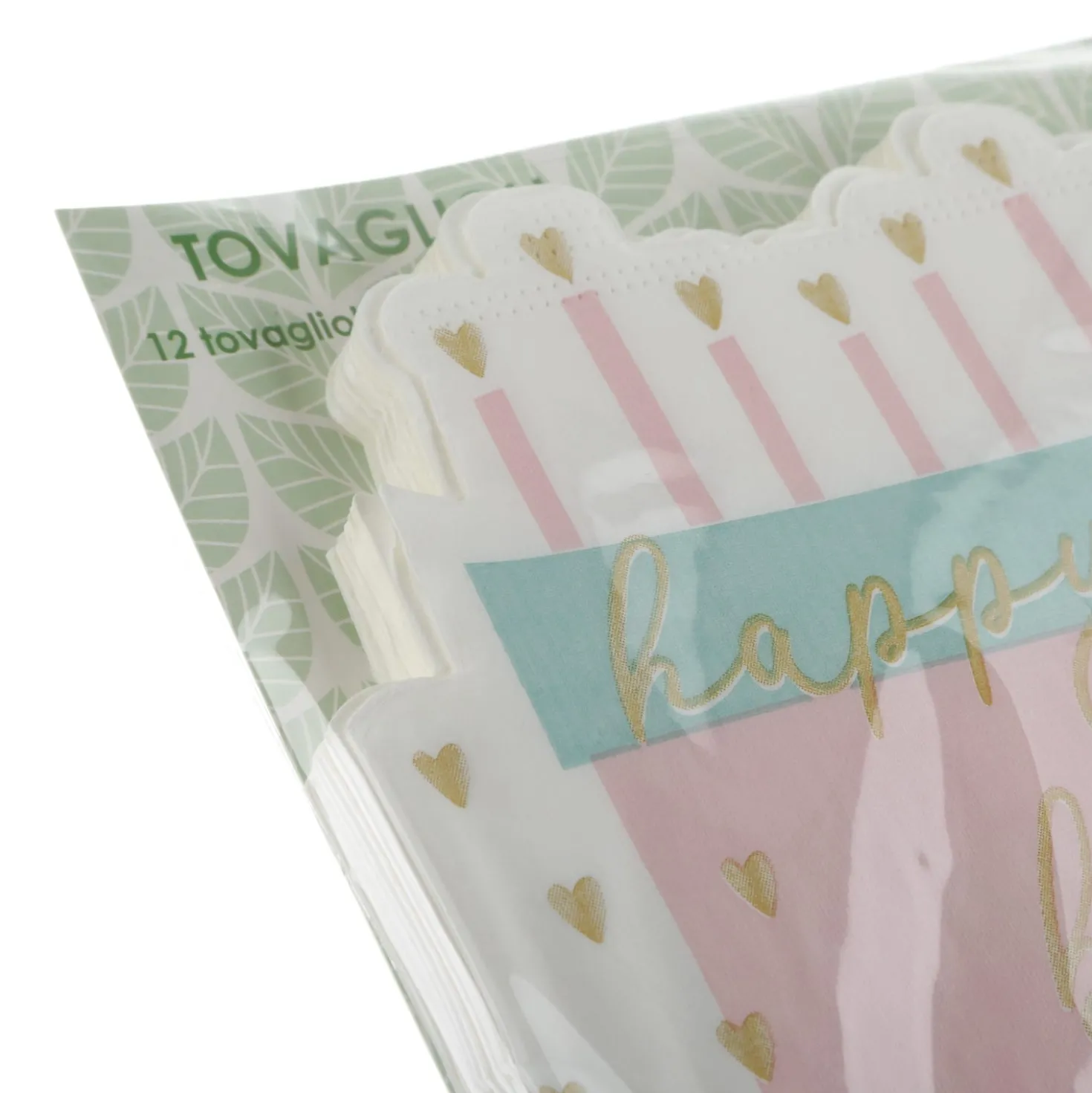 Set 12 tovaglioli happy birthday in carta