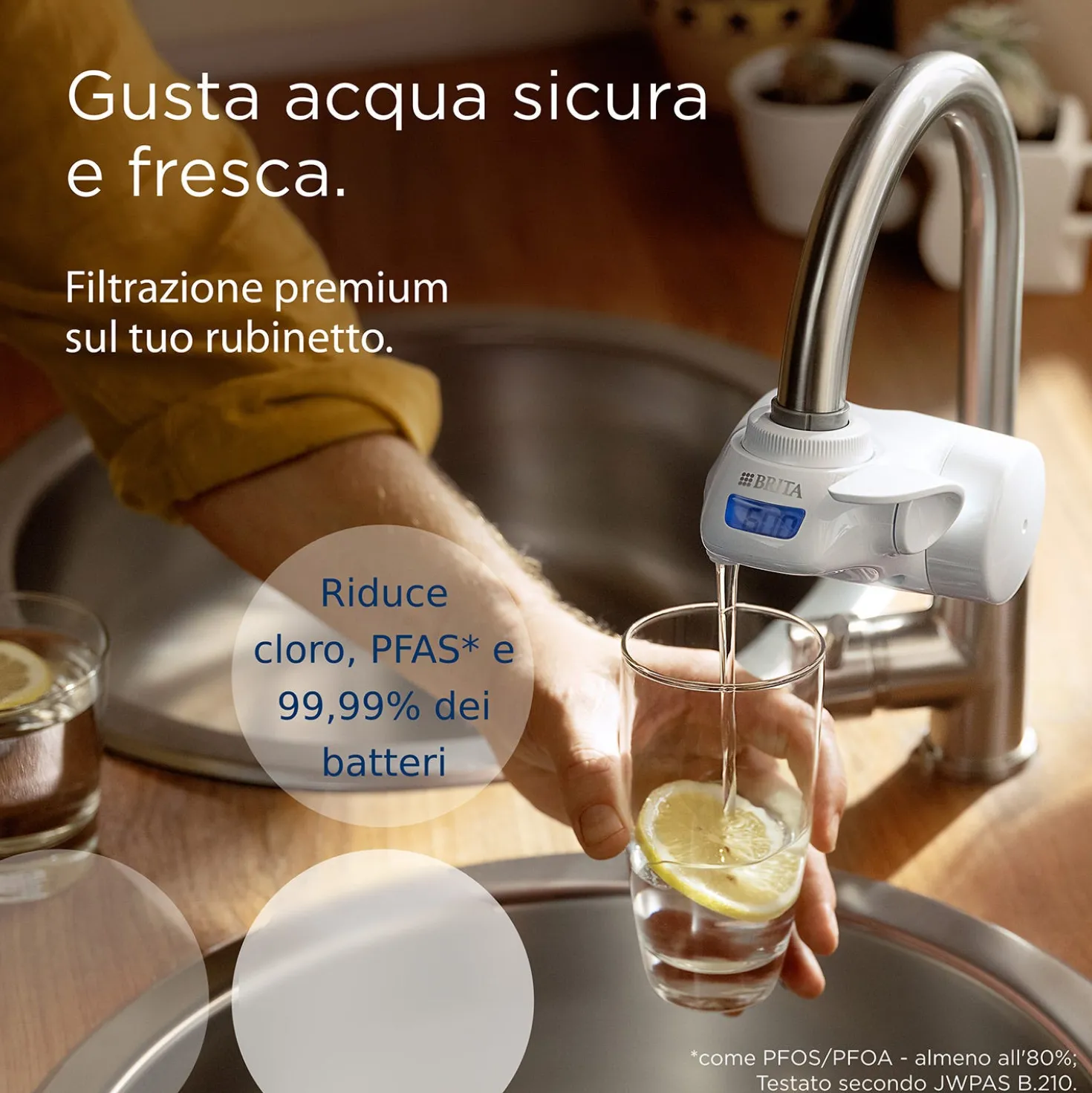 Sistema filtrante per rubinetto Brita On Tap