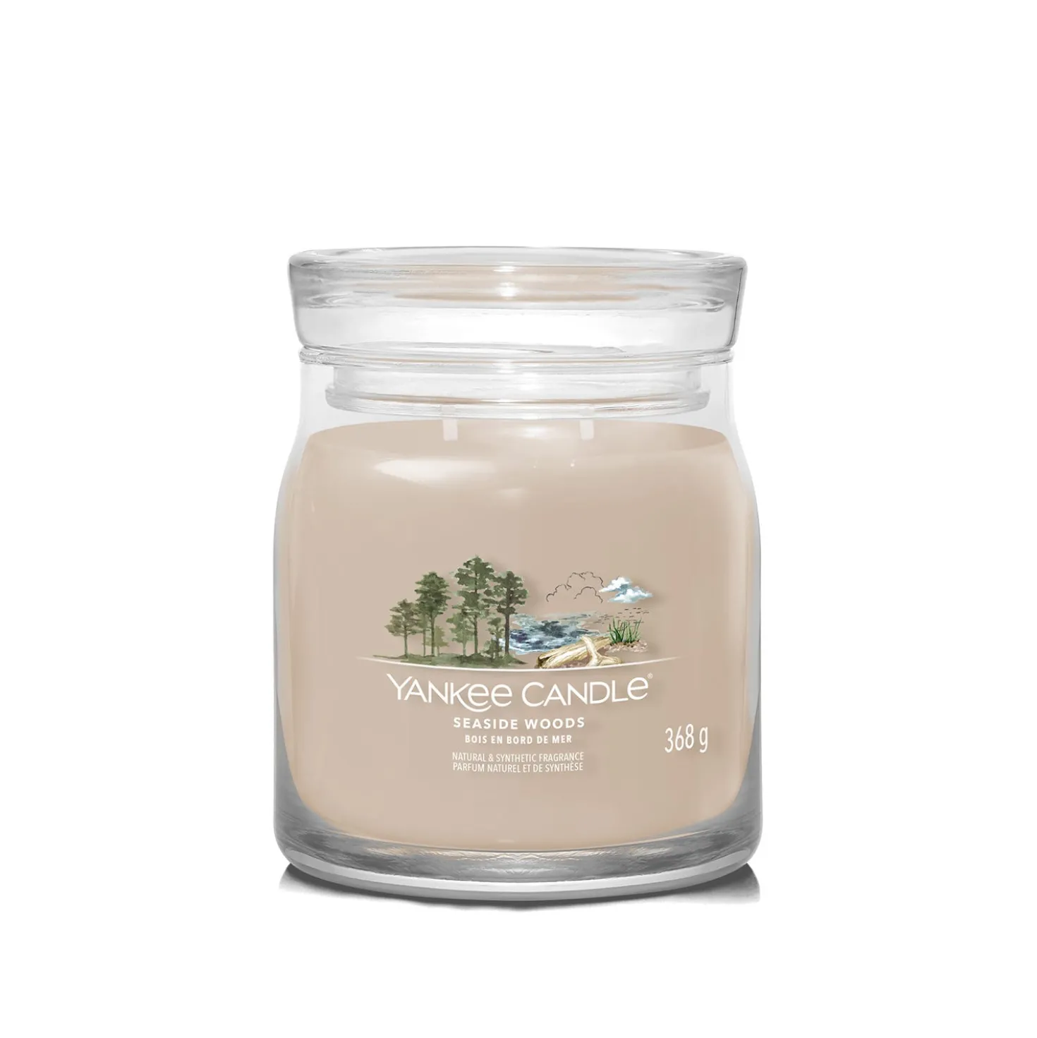 Soft Wool & Amber candela in giara media Yankee Candle