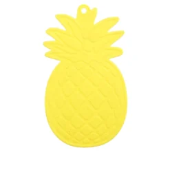 Sottopentola giallo in silicone ananas