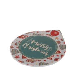 Sottopentola natalizio Merry Christmas in ceramica 20x21 cm