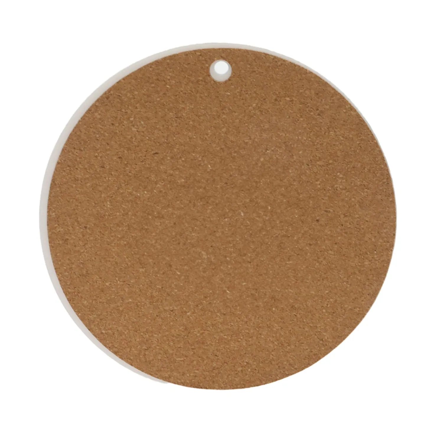 Sottopentola tondo in ceramica bianca 20 cm con scritta
