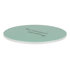 Sottopentola tondo in ceramica salvia 20 cm con scritta