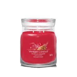 Sparkling Cinnamon candela in giara media Yankee Candle