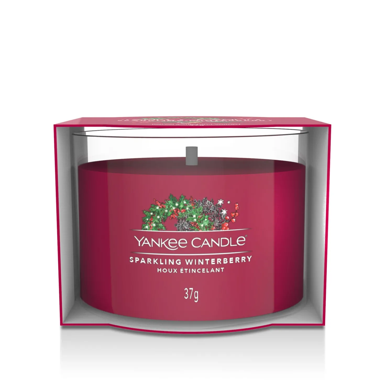 Sparkling Winterberry, candela votiva profumata Yankee Candle