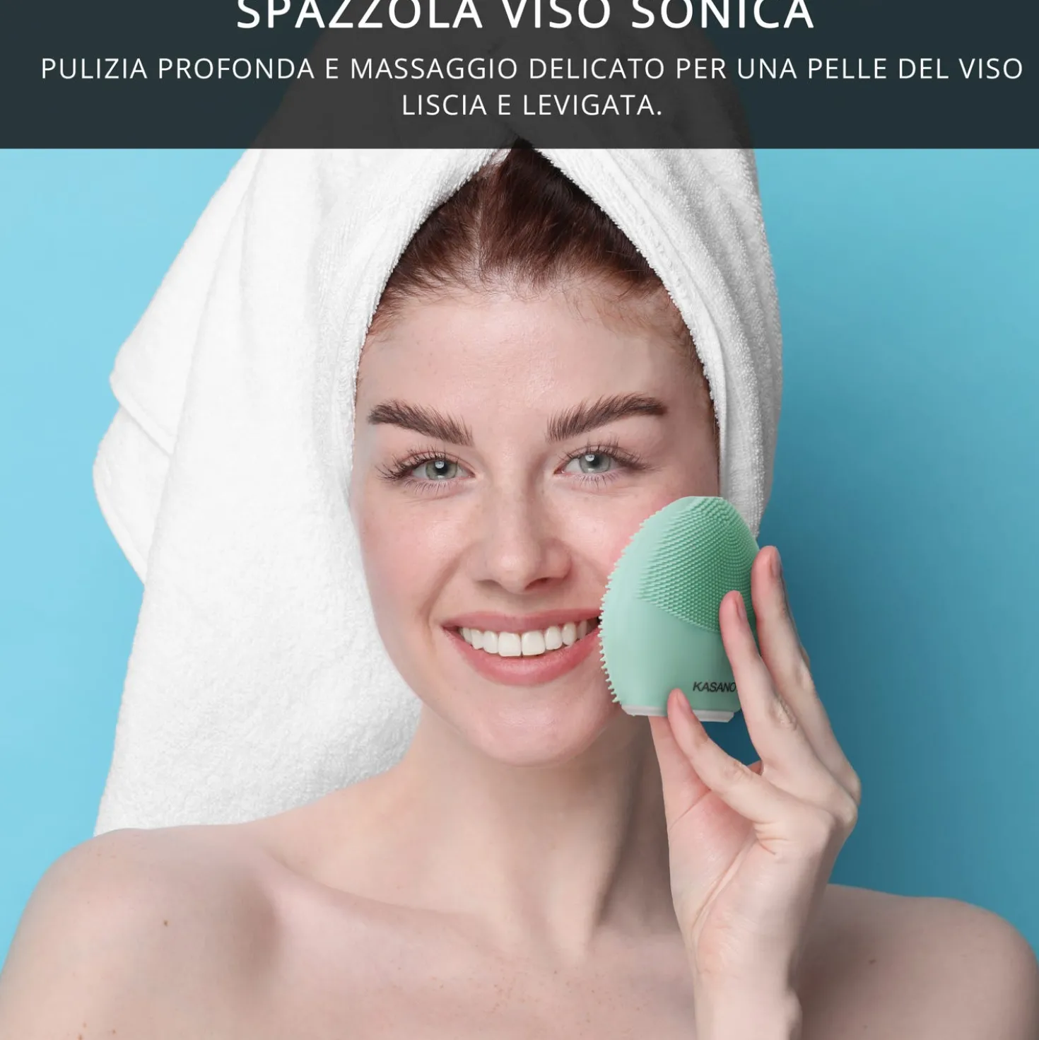 Spazzola pulizia viso sonica ricaricabile