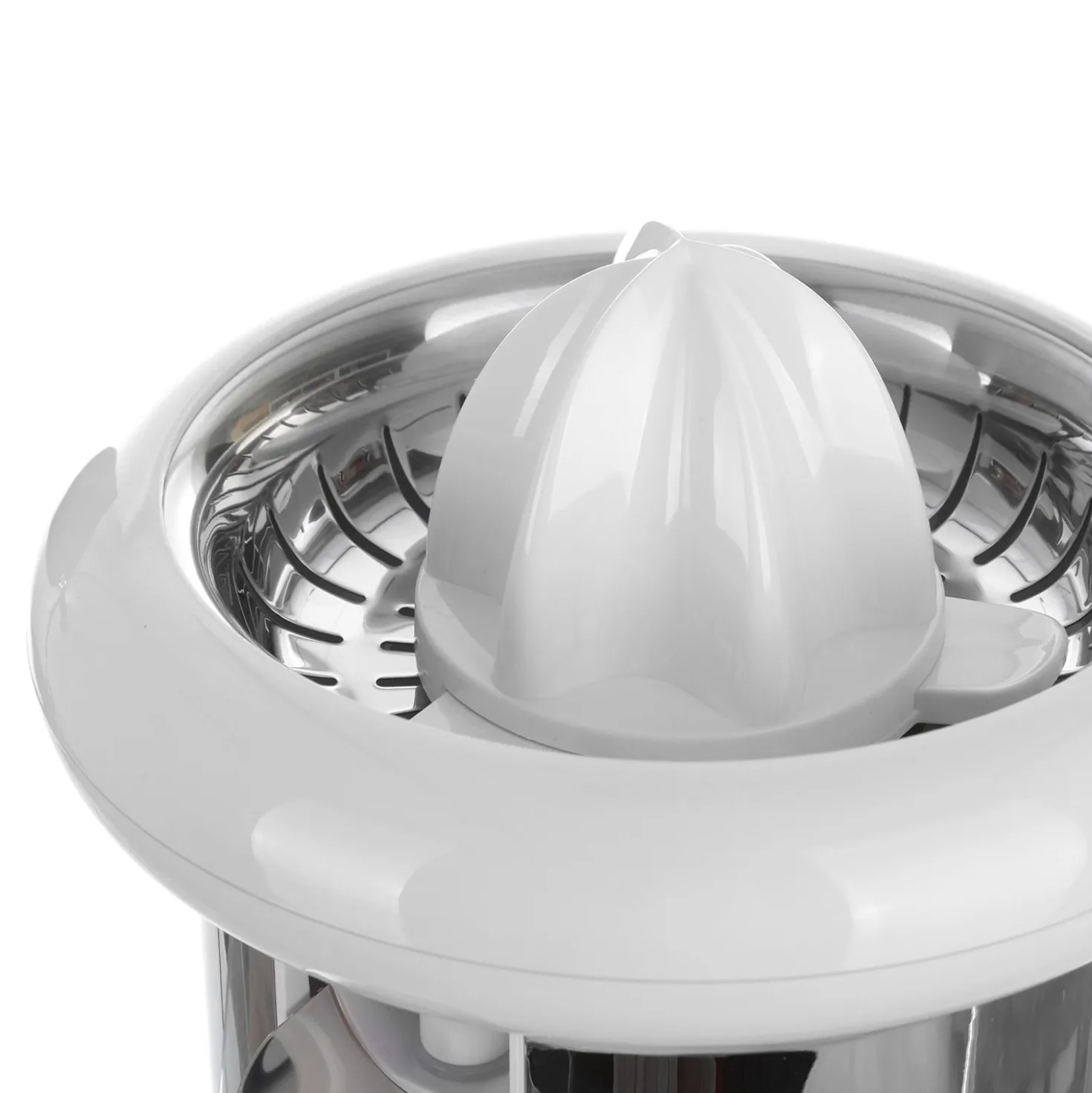 Spremiagrumi elettrico bianco cromato Design Luca Trazzi