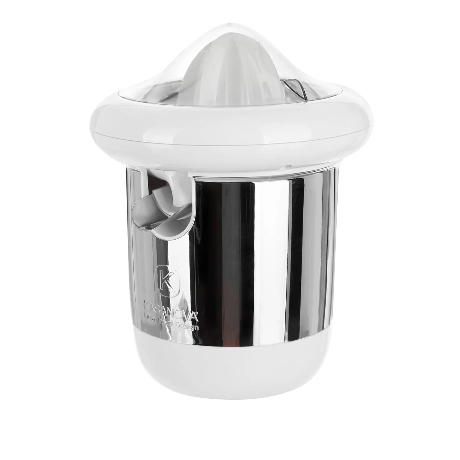 Spremiagrumi elettrico bianco cromato Design Luca Trazzi