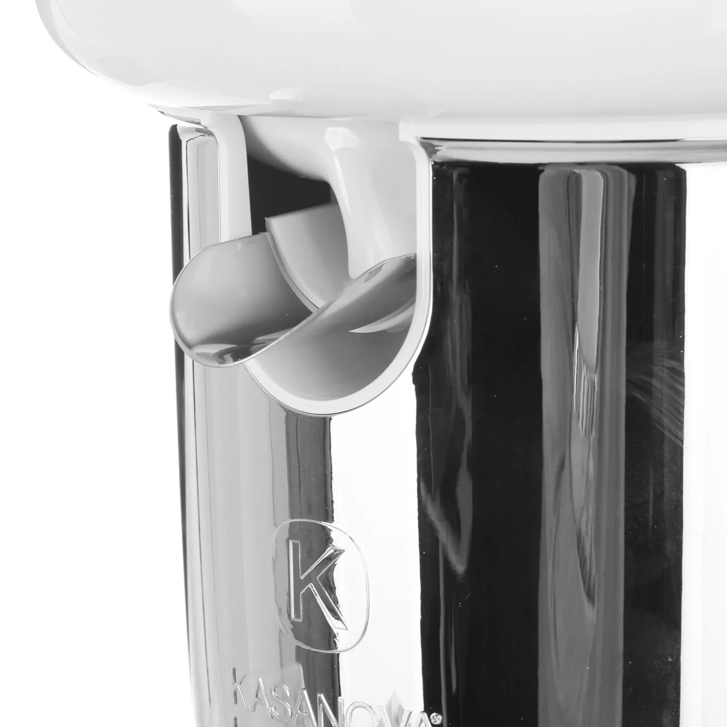 Spremiagrumi elettrico bianco cromato Design Luca Trazzi