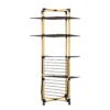 Stendibiancheria a torre 69x69x175 cm effetto legno