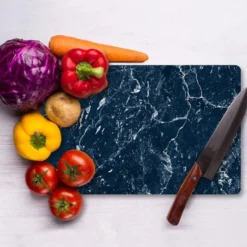 Tagliere effetto marmo blu 20x30 cm