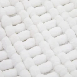 Tappeto bagno ciniglia 60x110 cm bianco Rug