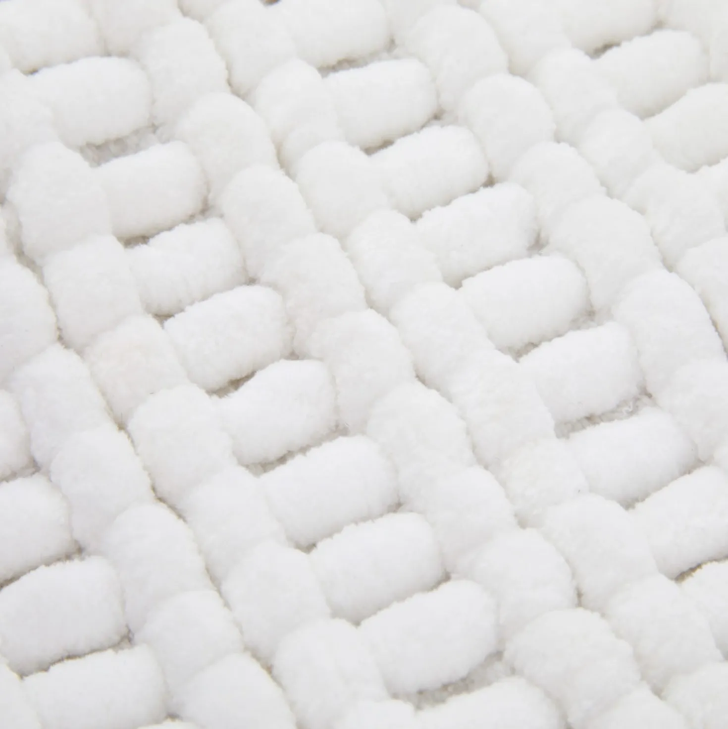 Tappeto bagno ciniglia 60x110 cm bianco Rug