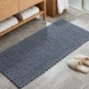 Tappeto bagno ciniglia 60x130 cm blu Rug