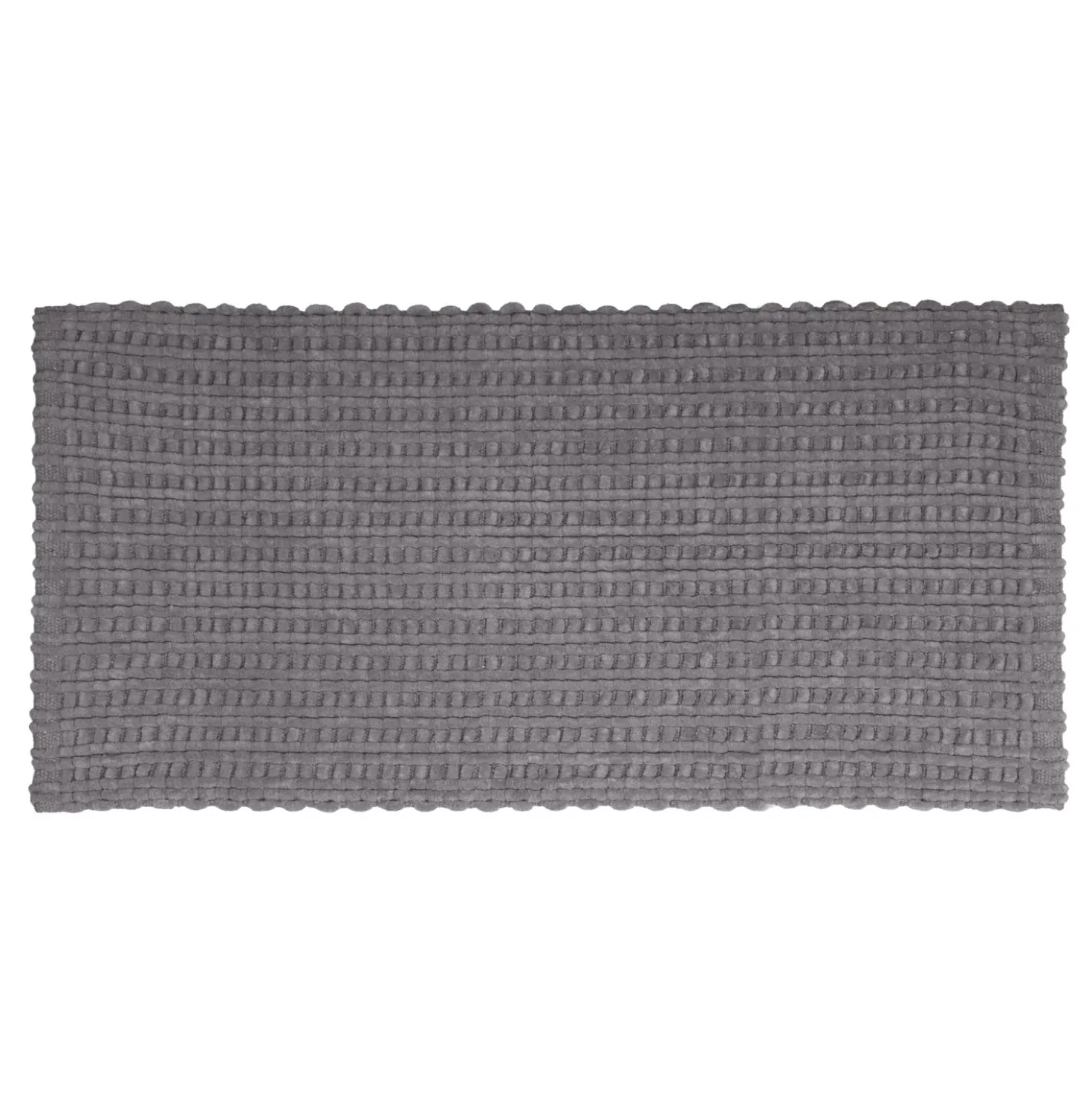 Tappeto bagno ciniglia 60x130 cm grigio Rug