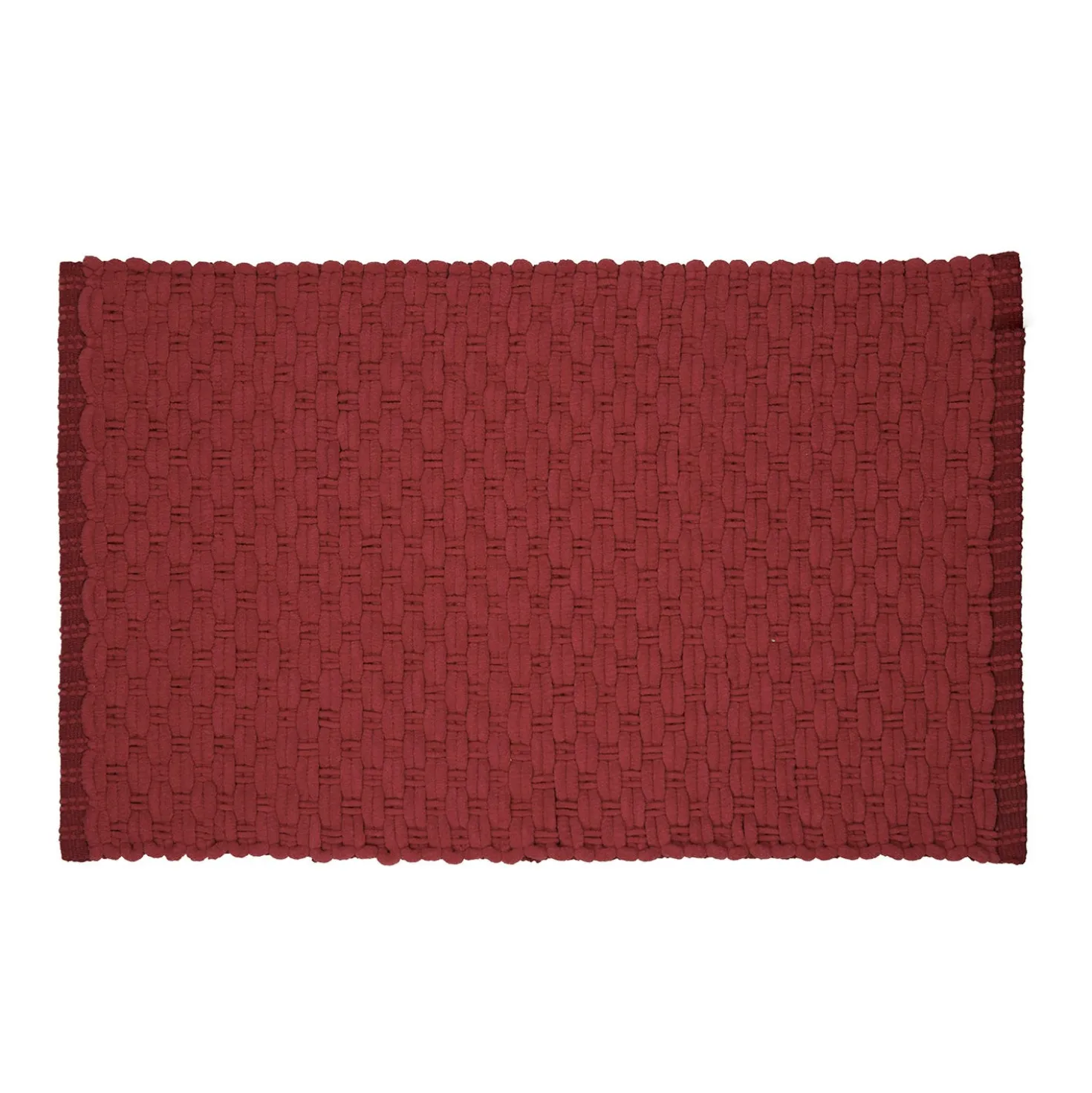 Tappeto bagno ciniglia 80x50 cm Mineral Red