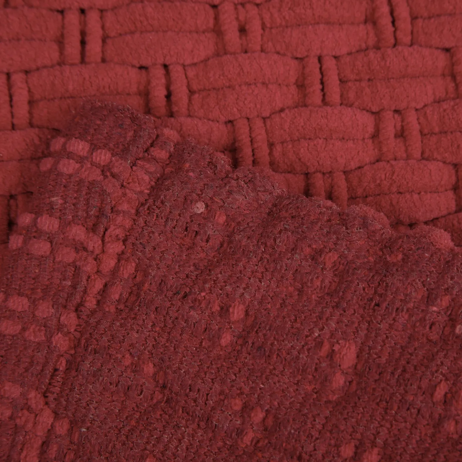 Tappeto bagno ciniglia 80x50 cm Mineral Red