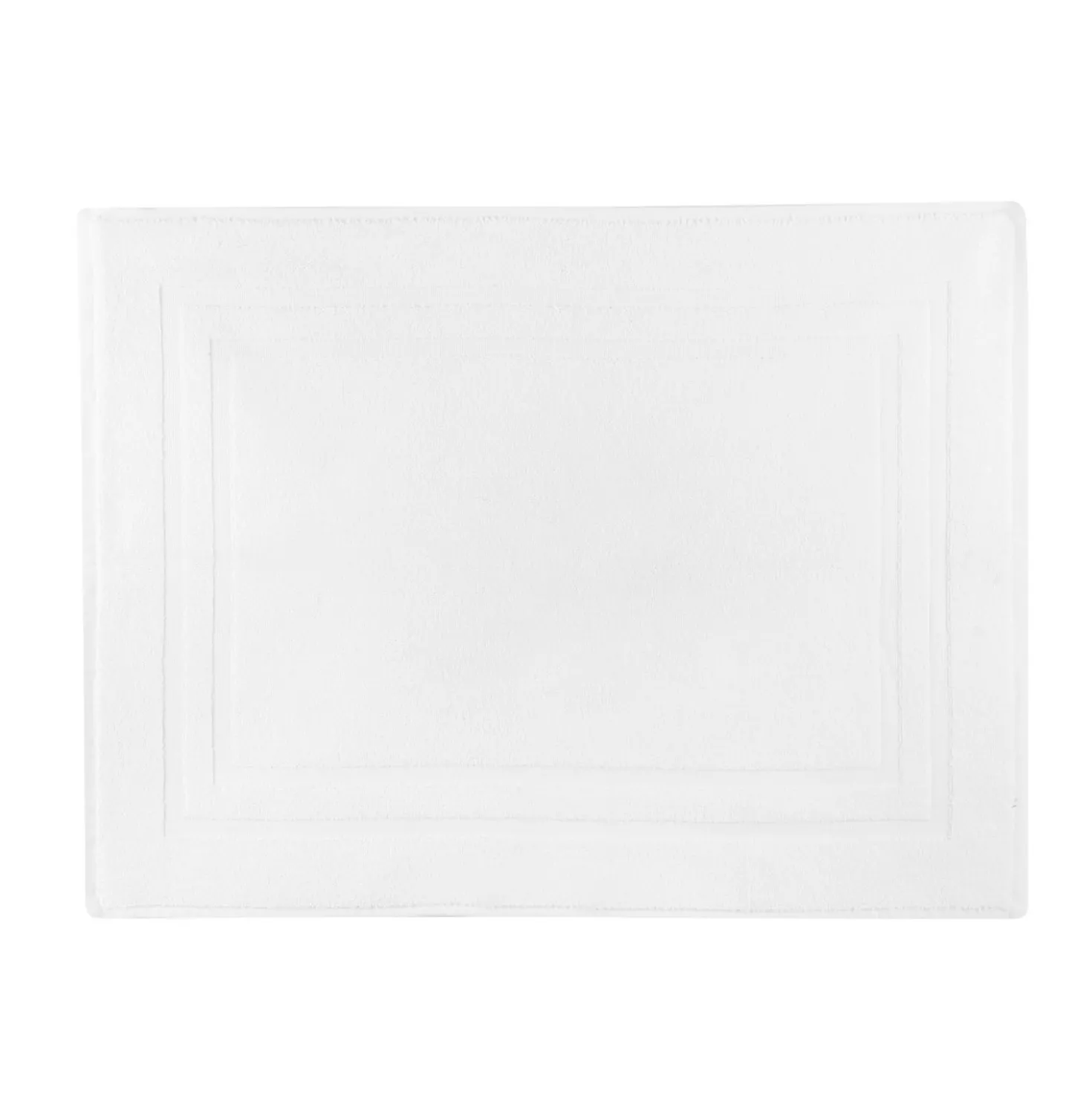 Tappeto bagno cotone bianco 50x70 cm Basik