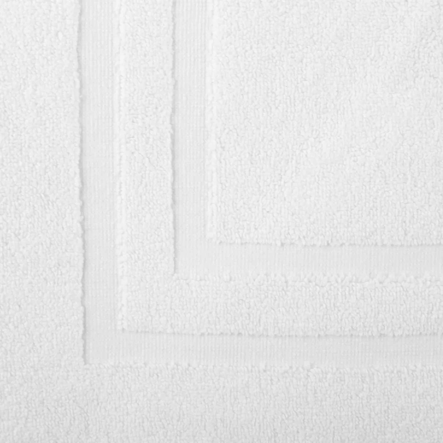 Tappeto bagno cotone bianco 50x70 cm Basik