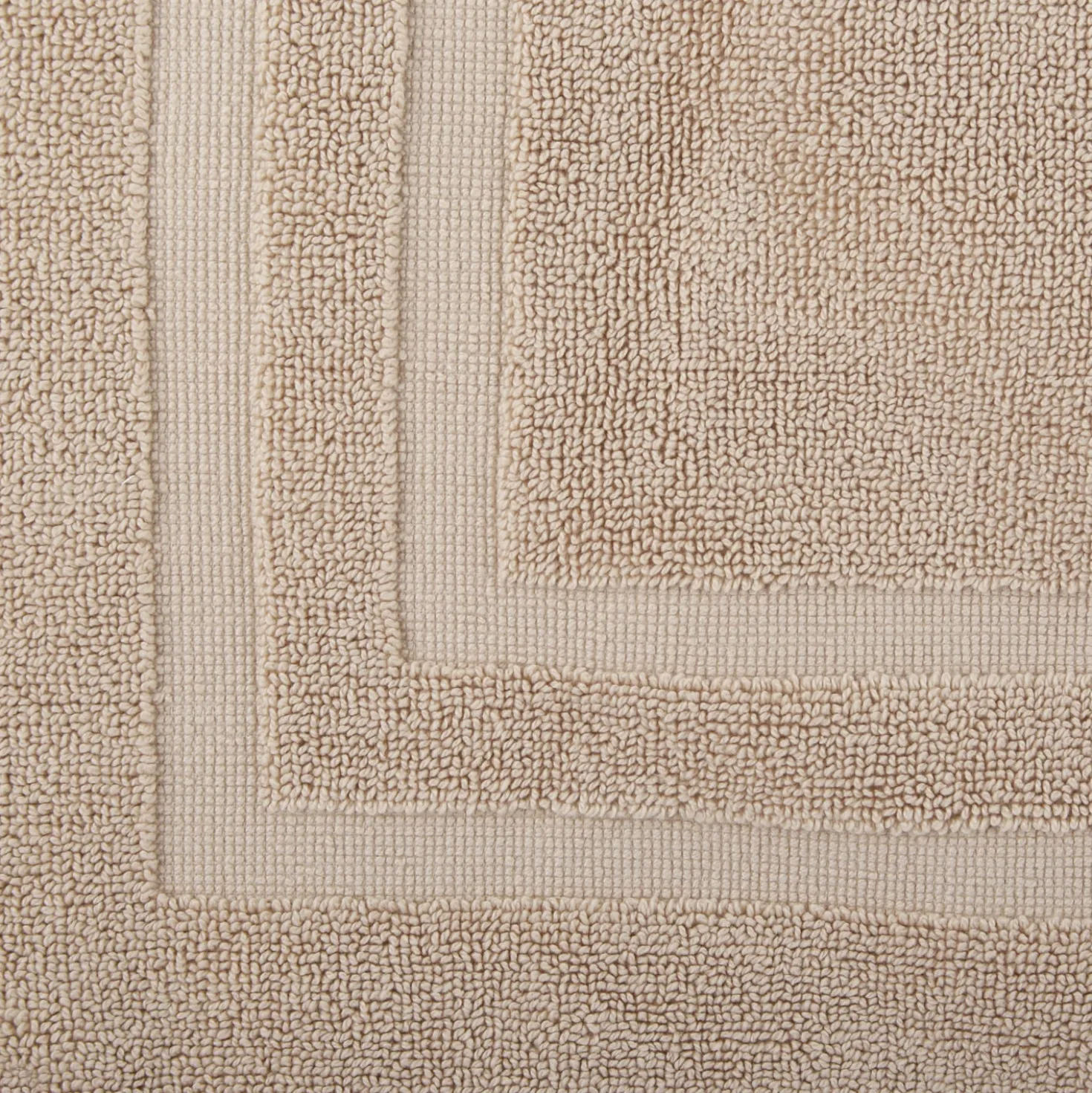 Tappeto bagno cotone tortora 50x70 cm Basik
