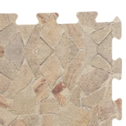 Tappeto componibile set 8 pezzi 50x50 cm effetto pietra