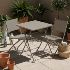 Tavolo da giardino 70x70x71 cm pieghevole caffè Greensboro
