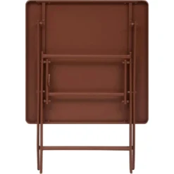 Tavolo da giardino 70x70x71 cm pieghevole mogano Greensboro